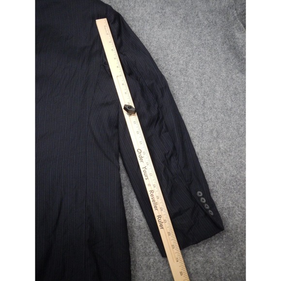 Brooks Brothers 346 Blazer Jacket 46L Navy Blue Single Breasted 2 Button Wool - Picture 13 of 16